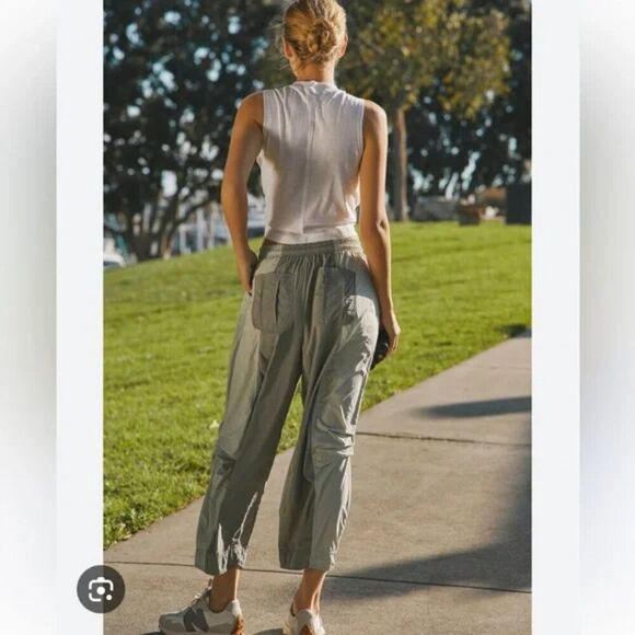 Daily Practice Anthropologie Parachute Pants Colorblock Utility Balloon Barrel - Picture 11 of 11